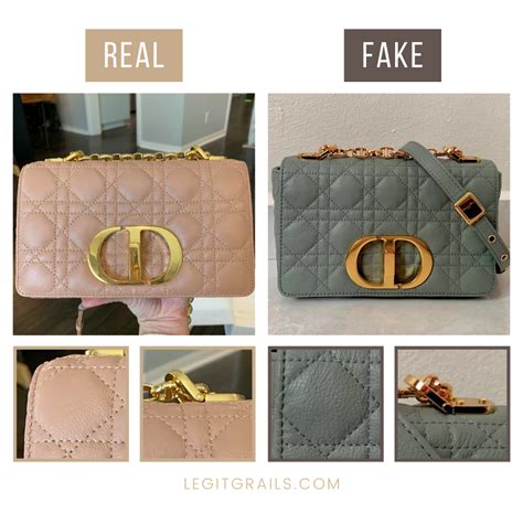 dior caro fake vs real|real Dior bag.